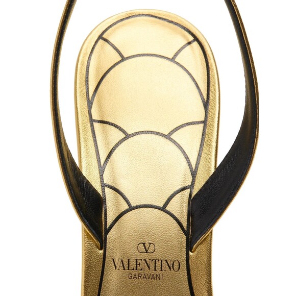 Valentino Garavani Ladycrush Metallic Crystal Embellished Ankle Strap Heel 41.5 - Picture 6 of 16